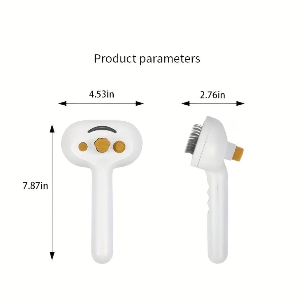 Premium 4-In-1 Electric Pet Steam Brush Care Kit