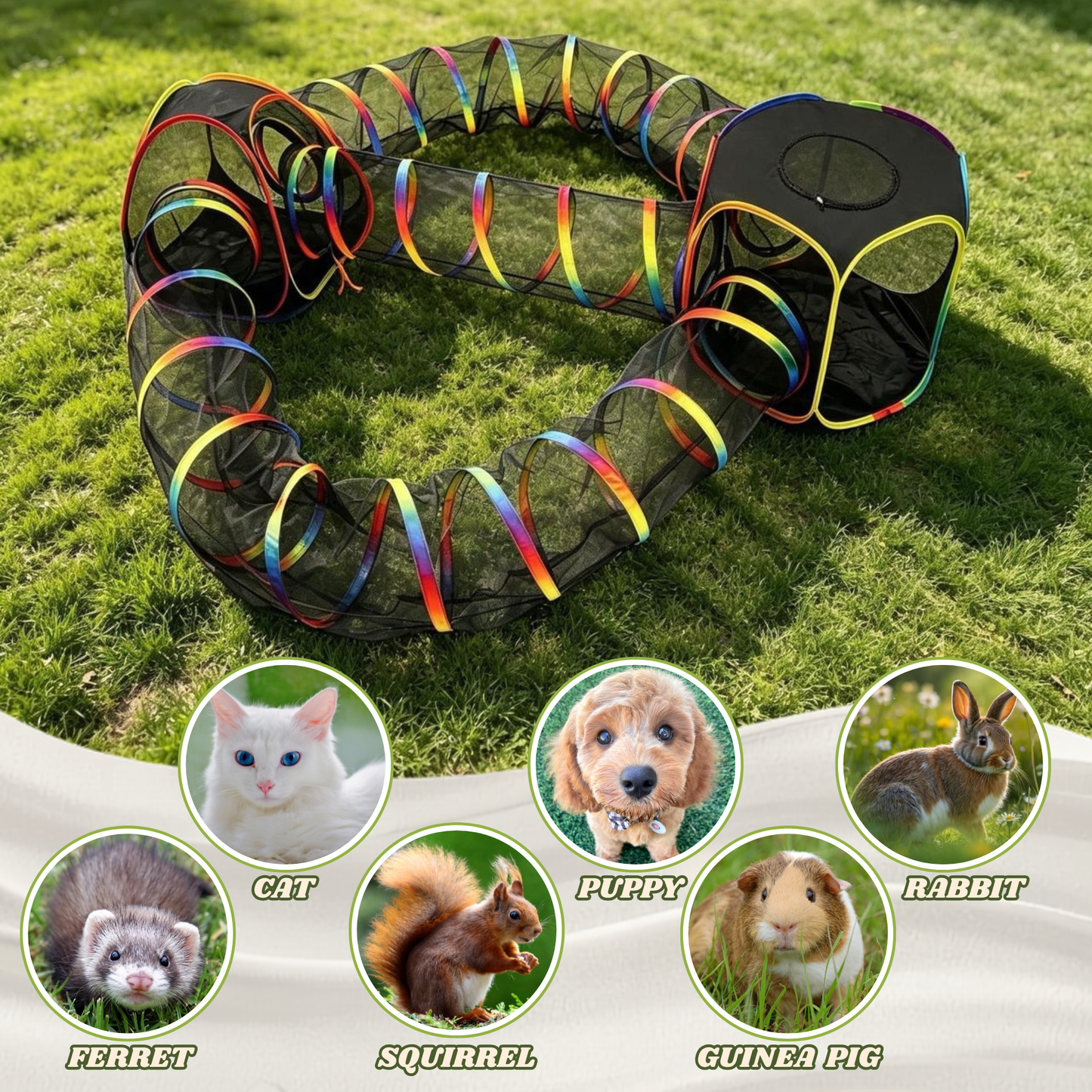 Premium Quality 5-In-1 Portable Outdoor Cat Enclosure