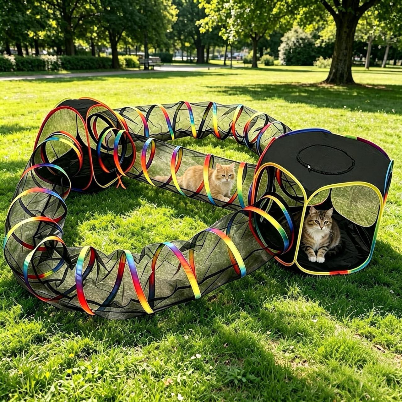 Premium Quality 5-In-1 Portable Outdoor Cat Enclosure