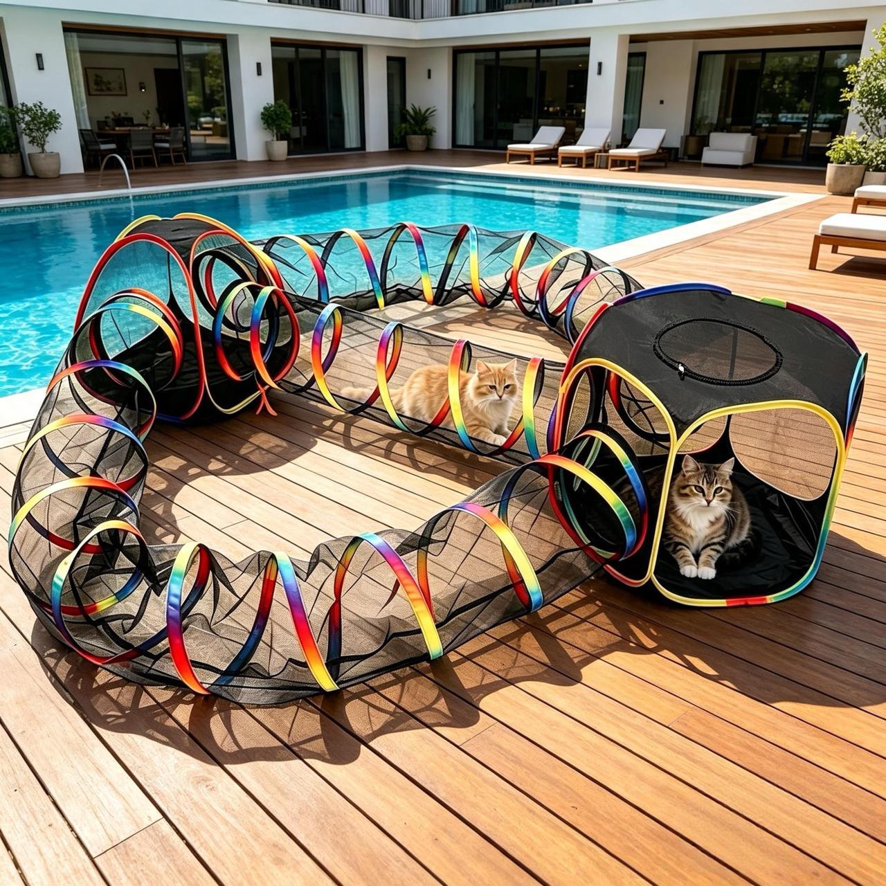Premium Quality 5-In-1 Portable Outdoor Cat Enclosure